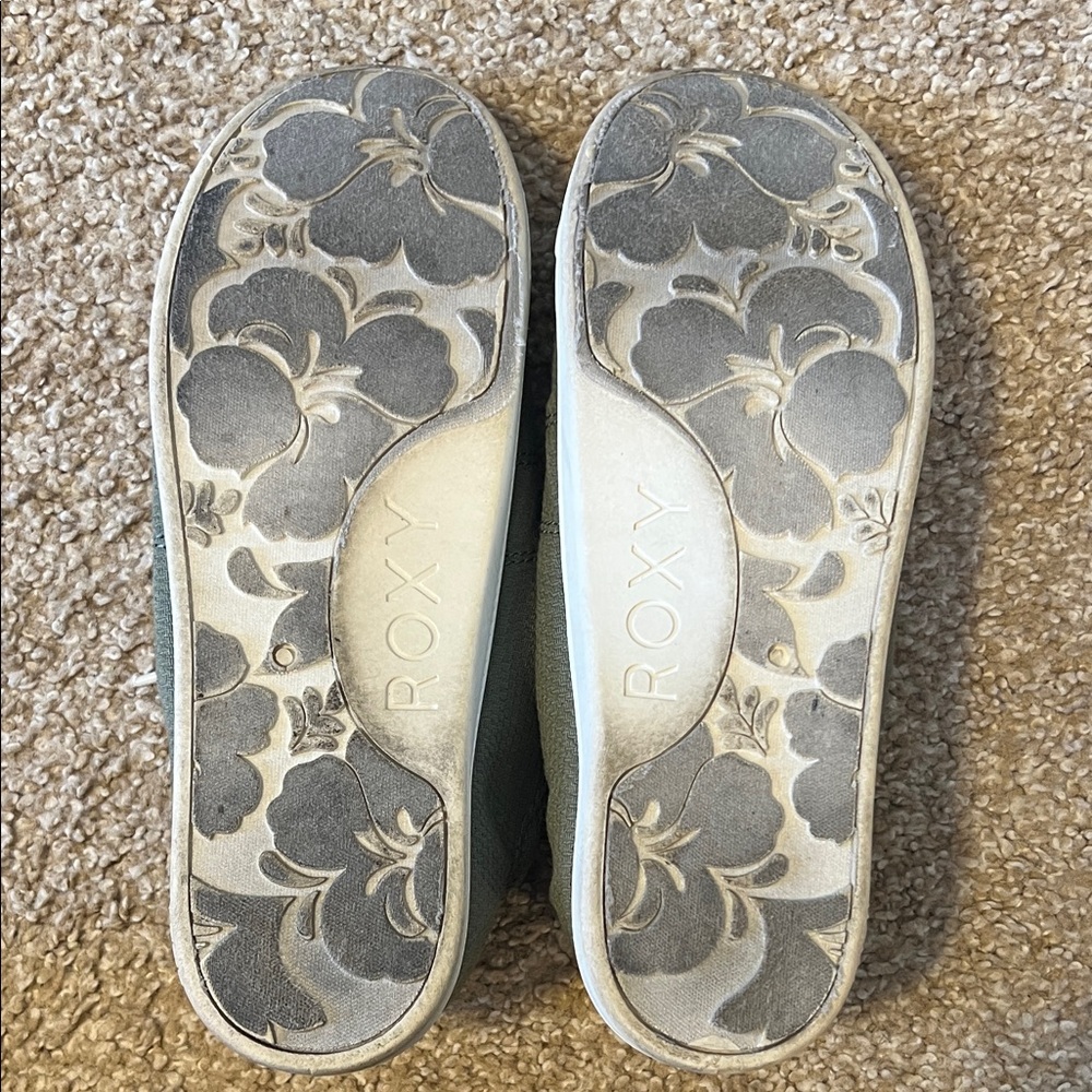 Roxy Green Canvas Sneakers Bayshore III - Picture 4 of 4